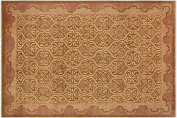 handmade Transitional Kafkaz Chobi Ziegler Lt. Green Tan Hand Knotted RECTANGLE 100% WOOL area rug 9 x 12